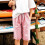 Bermudashorts för flickor, rosa, 9-10 år 5