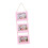 Wood Triple Photo Frame Pink Wall Display 1 Set 4