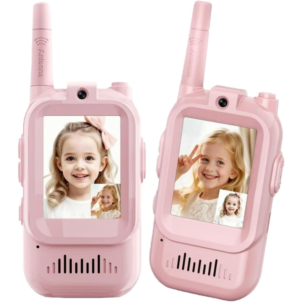 Kids' Video Walkie Talkies Rechargeable With Screen 2-Pack 971050792392