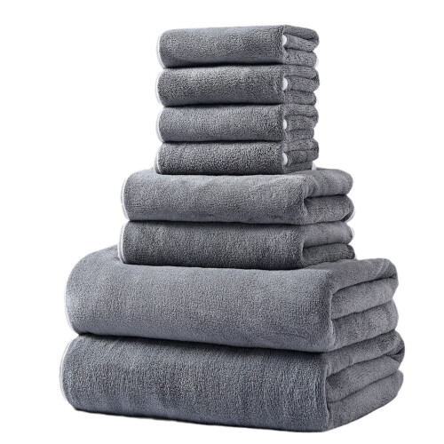 Microfiber Towel Set 600GSM 8-Piece