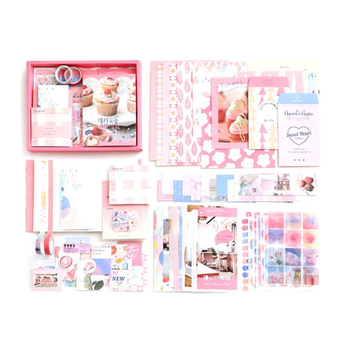 Vintage scrapbook kit decorative paper tape sticker