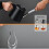 ZOUYUE bottle cleaning brush set long handle black 8 pcs 6