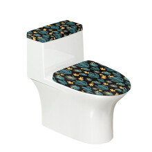 Durable Elastic Cactus Toilet Lid Dust Cover – Fits All Shapes, Holiday Charm, Stretchable Bathroom Seat Cover, Compatible with All Toilets