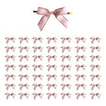 50 Pack Elegant Bow Ribbons for Gift Wrapping, Premium Nylon Spandex Bows, Adjustable Ties, for Holidays Weddings Birthdays Party Decor