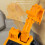 Beach Plastic Sand Holder Dump Truck Yellow 8