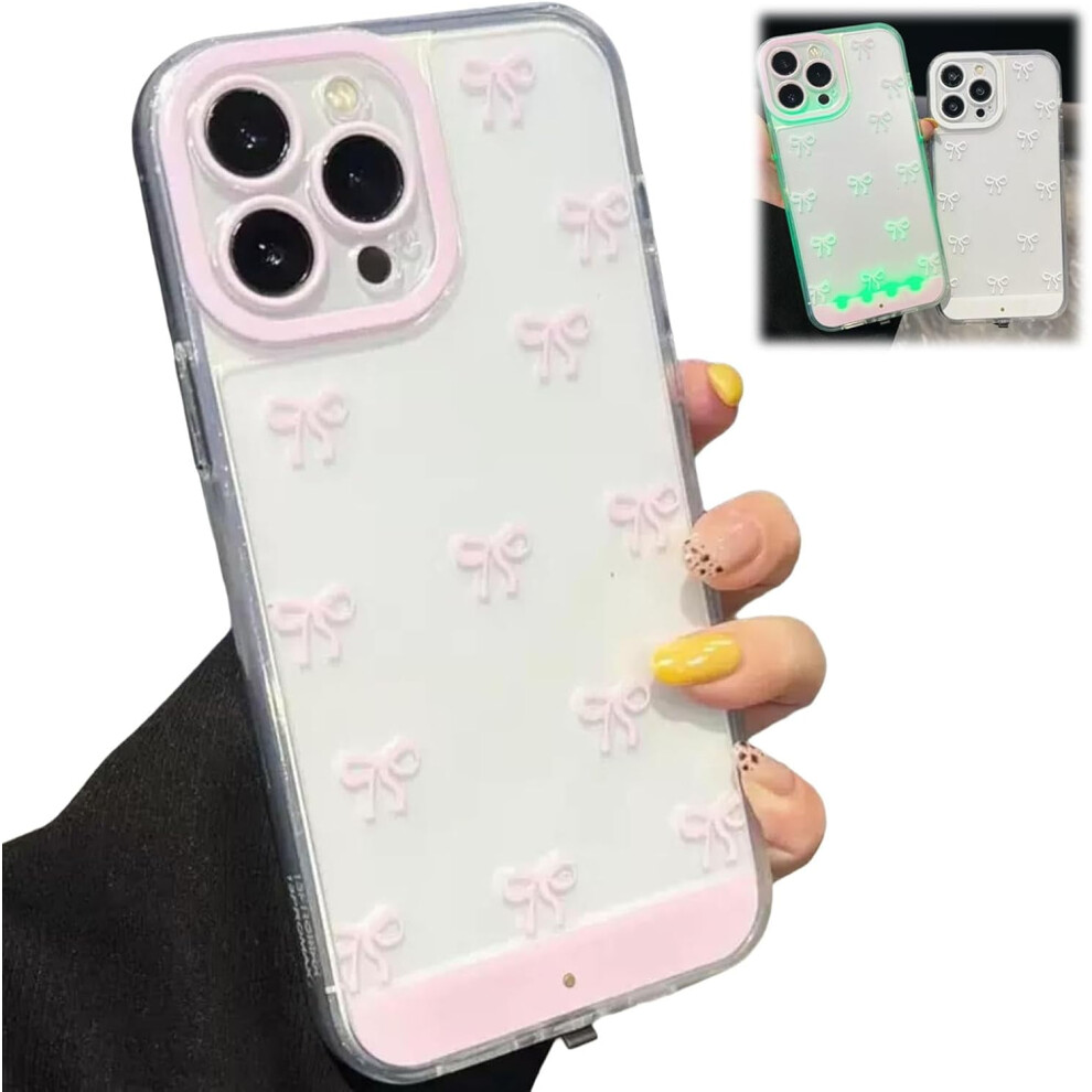 Led Bow Phone Case For Iphone 17Â11 With Voice-Activated 962125669954