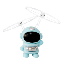 Blue Astronaut Hovering Helicopter Toy with LED and