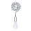 Ceiling Fan Pull Chain Frosted Glass 12 Inch Silver 5