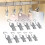 Stainless Steel Rotating Hanging Hook Clip for Clothes, 1