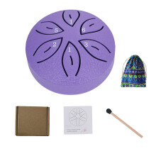 Usmixi Mini Rain Drum Steel Tongue Drum 3-inch 6-tone