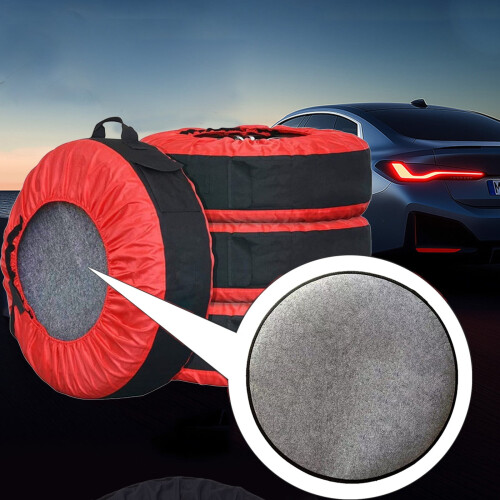 Tire Covers Polyester Gray 55cm 4-Pack