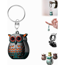 Owl Keychain Nail Clipper with File German Stainless Steel