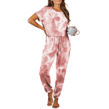 Women's Tie-Dye Two-Piece Loungewear Set Summer