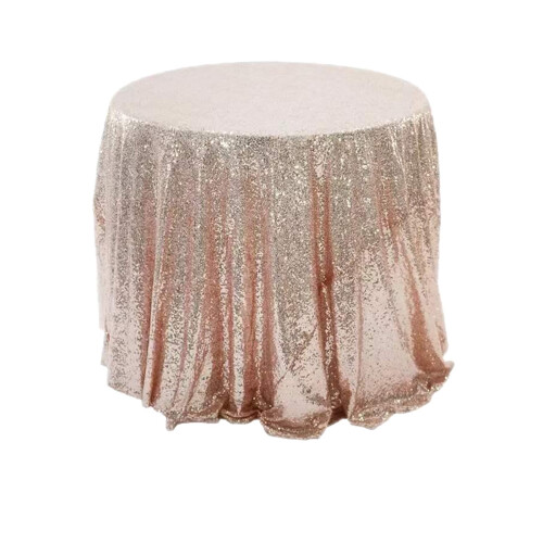 Round sequin tablecloth polyester 39.37x39.37 inches