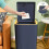 Bathroom Trash Can with Lid for Household Use 1