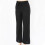 Calça cropped feminina de algodão e linho com pernas largas, preta, tamanho G 6