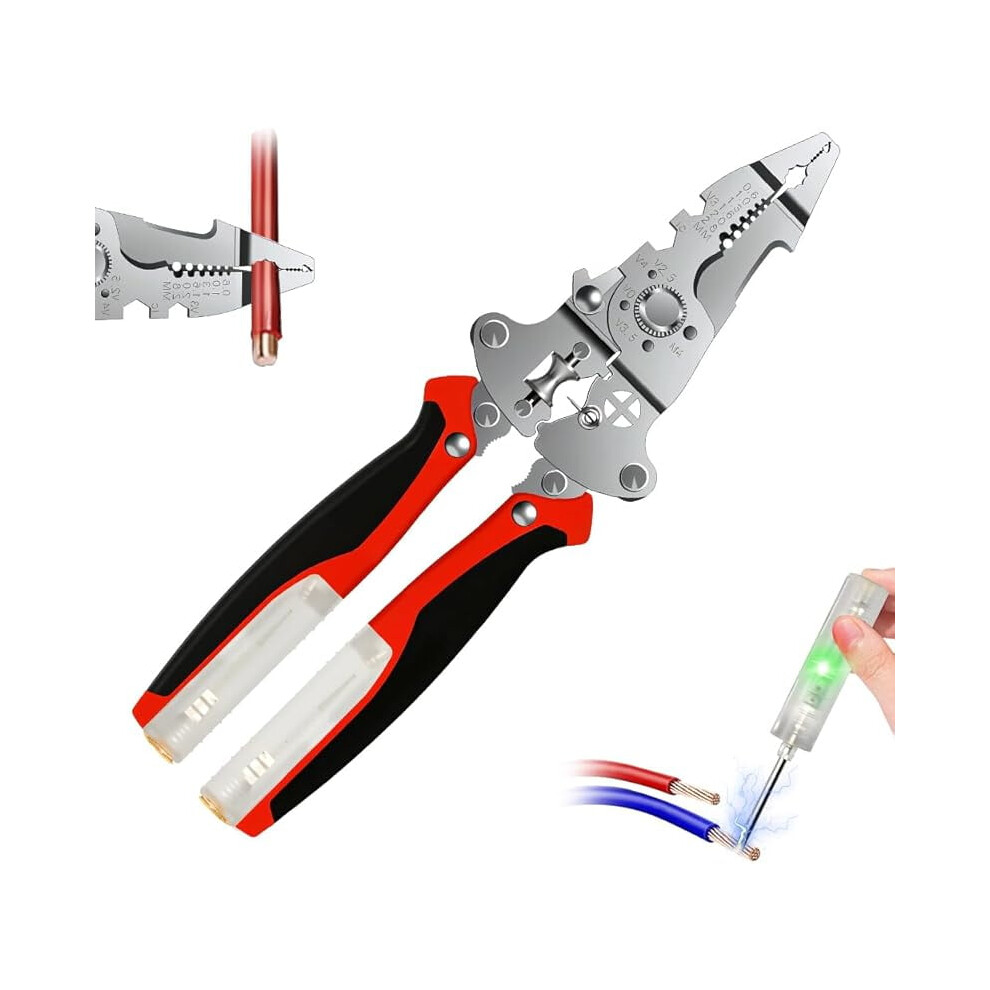 Wire Stripper And Crimping Tool For Electricians 1Pc 962029156918