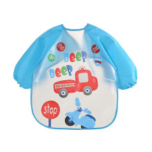 Kids Art Smock Bird Pattern Waterproof Durable Rubber