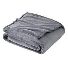 Comfort Plush Flannel Blanket Grey 47.24 x 78.74 in