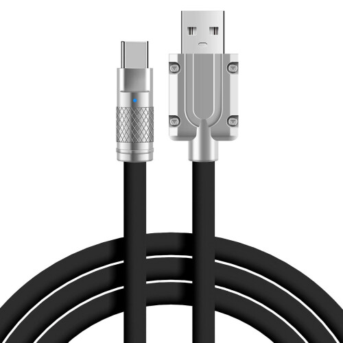USB-C-kabel 6 meter silikon 120 W hurtiglading 1
