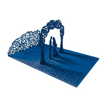 Wedding Greeting Cards for Bride and Groom with Holder