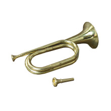 Trumpet bugle brass instrument gold gilded copper vintage