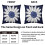 Μαξιλαροθήκες Daisy Navy White Floral 16x16 Σετ των 2 4