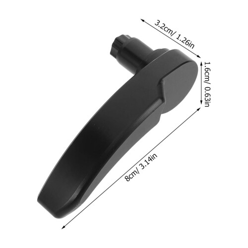 Leva di bloccaggio per borse laterali da moto, nera, 1 set 1
