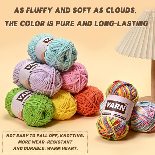 Pluche chenille haakgaren 100 g 2
