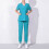 Women's Jogger Scrubs Top Light Blue 3X 2