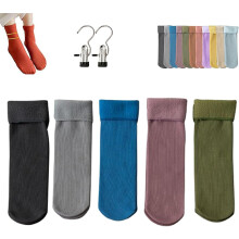 Janemore Thermal Socks Fleece-Lined Ultra-Soft Velvet Slim