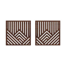 Wood Wall Art Decor for Indoor Farmhouse Background Brown 2