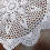 Cotton crochet lace tablecloth round white 5