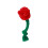 Rose-Shaped Squeaky Crinkle Dog Toy 1 Pack 1