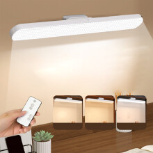 AuroraX Magnetic LED Reading Light – Stick-On, USB Rechargeable, Dimmable, Remote Control, Eye-Caring, Portable Night Light for Dorm/Bedroom