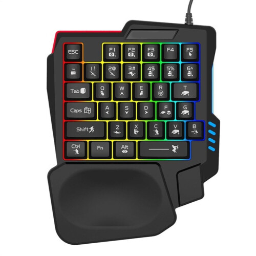 Gaming Keyboard Mechanical Feel 14-Key One-Hand