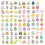 Easter Bunny Egg Stickers Waterproof 50 or 100 pcs 1