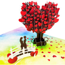 Lesbian Love Tree Pop-Up Greeting Card 3D