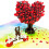 Lesbian Love Tree Pop-Up Greeting Card 3D 1