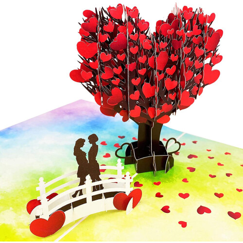 Lesbian Love Tree Pop-Up Greeting Card 3D