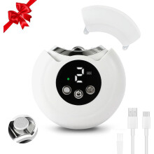 Electric Nail Clipper with LED Light, 3 Speeds, Nail File