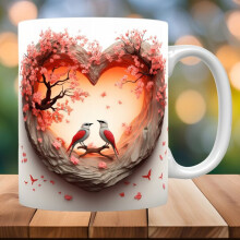 Mug en céramique 3D - Cadeau de Saint-Valentin