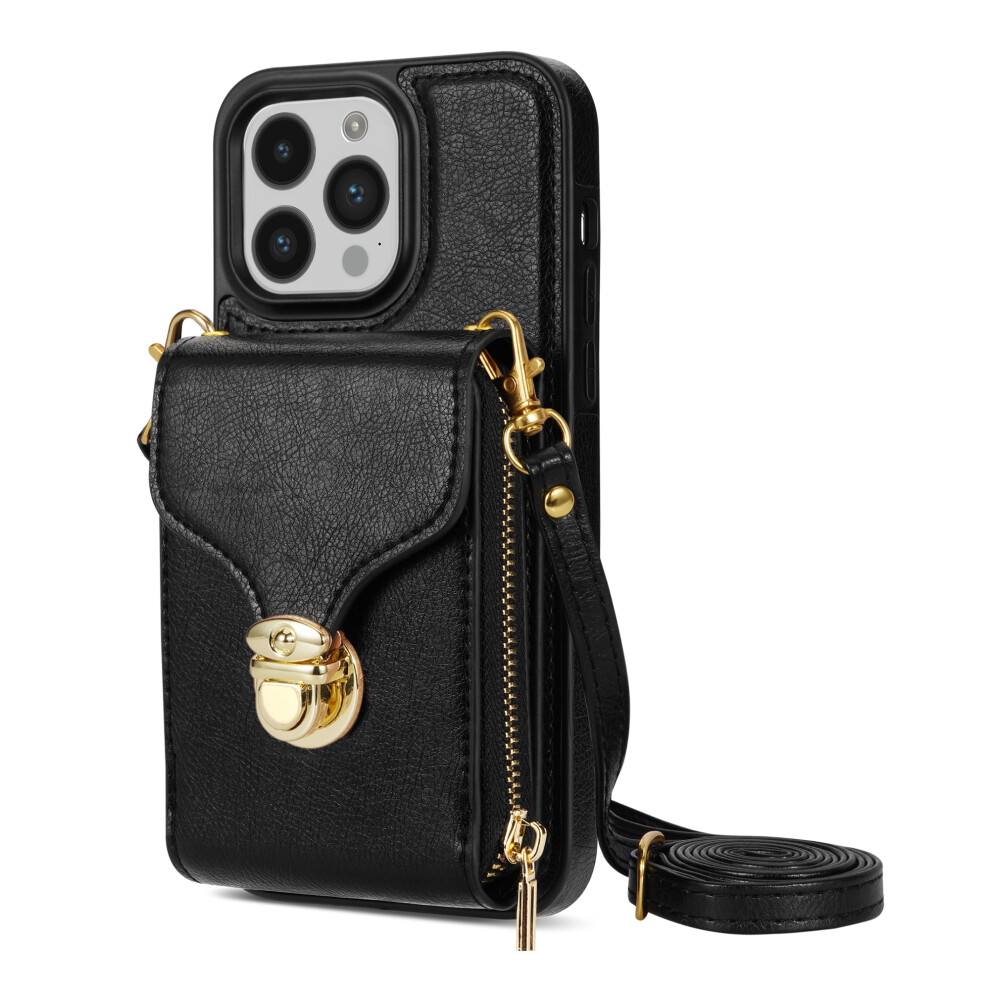 Rfid-Blocking Leather Crossbody Wallet Case For Iphone 14 962125664652
