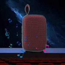 Outdoor Fabric Bluetooth Stereo Speaker with FM Radio, Portable Rechargeable 3W Audio Player for Music and Gaming