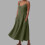 Women's Spaghetti Strap Maxi Dress Green S 2
