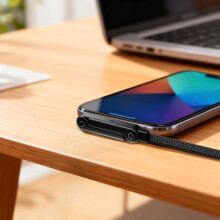 240W Braided Fast Charge Cable With Built-in Phone Stand Stable Power, Smooth Gaming Support 1.5m USB-A-TypeC