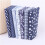 Blue Cotton Floral Patchwork Squares 25x25cm 7 pcs 1