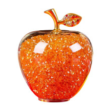 Glas compatibel met Apple Paperweight beeldje decoratie, tafelkristallen fruitbeeldje ornament, kerstcadeau voor thuis, tafeldecoratie, 3,9 inch