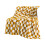 Yellow checkered flannel blanket with black and white 1
