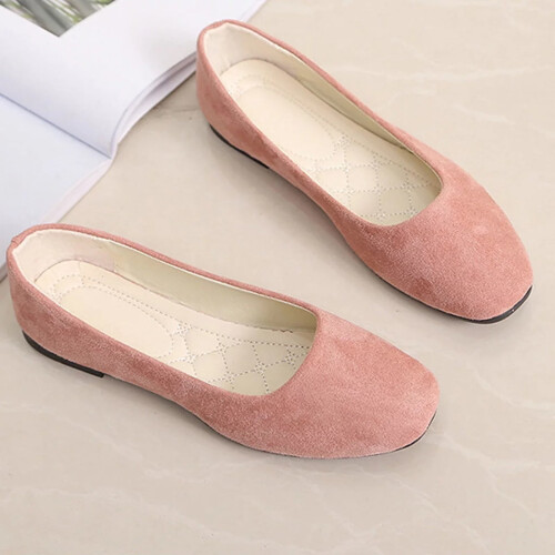Willtoo Women's Flat Slip-On Ballet Flats Pink US 6.5